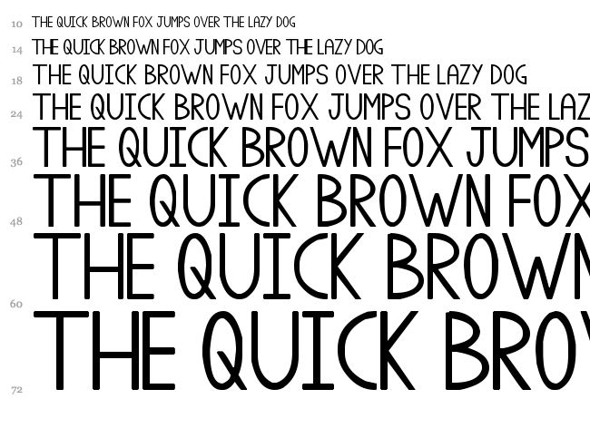 Class A font waterfall